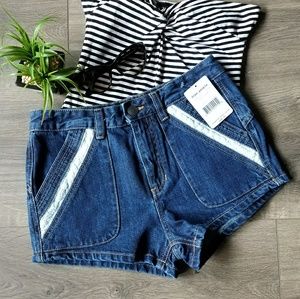 Free People denim shorts